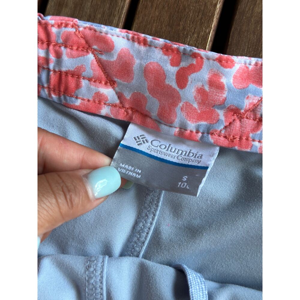 Columbia PFG Small Stretch Golf Tennis Pickleball Skorts Athletic Skirt Coral - Picture 5 of 7